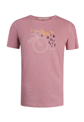 Old Rose: Lässiges T-Shirt aus Bio-Baumwolle für Herren [10446]