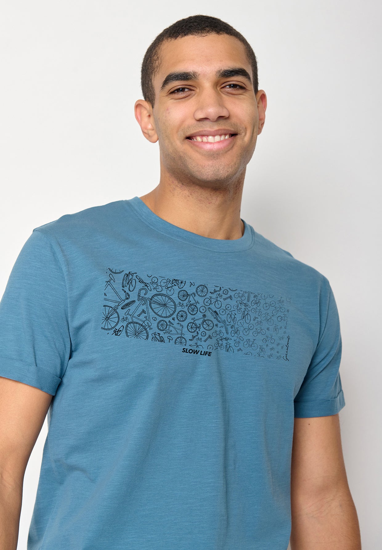 Steelblue: Lässiges T-Shirt aus Bio-Baumwoll Mix für Herren [10478]