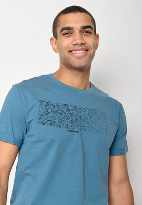 Steelblue: Lässiges T-Shirt aus Bio-Baumwoll Mix für Herren [10478]