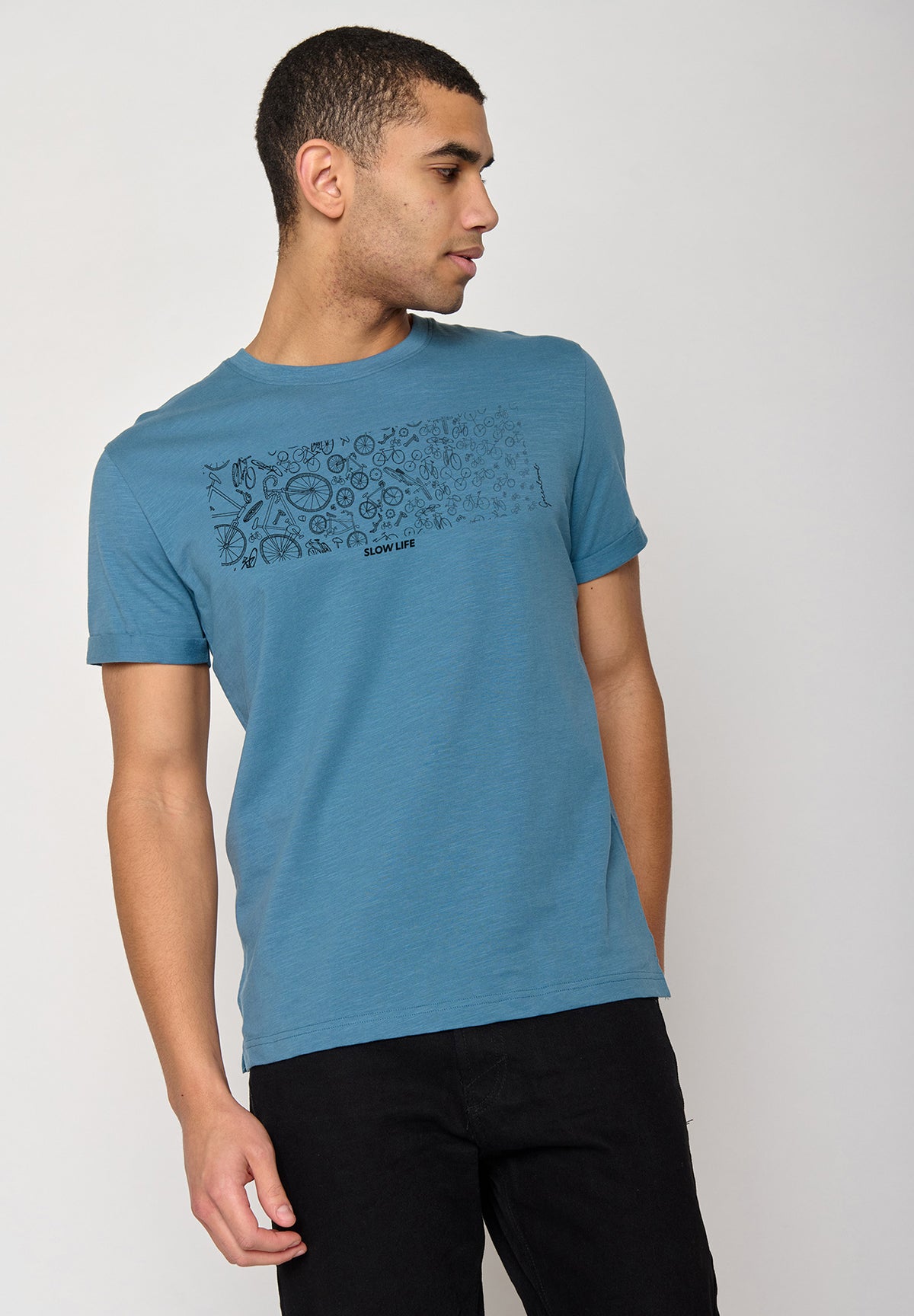 Steelblue: Lässiges T-Shirt aus Bio-Baumwoll Mix für Herren [10480]