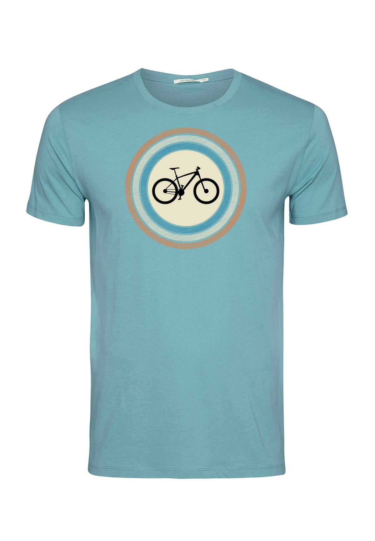 Turkis: Sportliches T-Shirt aus Bio-Baumwolle für Herren [10487]