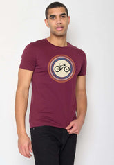 Rot:  Sportliches T-Shirt aus Bio-Baumwolle für Herren [10496]