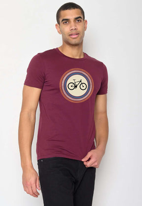 Rot:  Sportliches T-Shirt aus Bio-Baumwolle für Herren [10496]