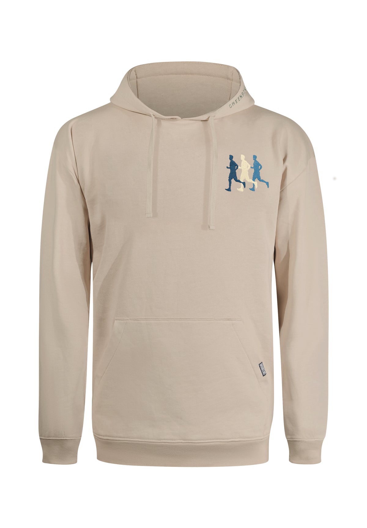 Latte: Gemütlicher Hoodie aus Bio-Baumwolle für Herren [10518]