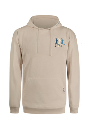 Latte: Gemütlicher Hoodie aus Bio-Baumwolle für Herren [10518]