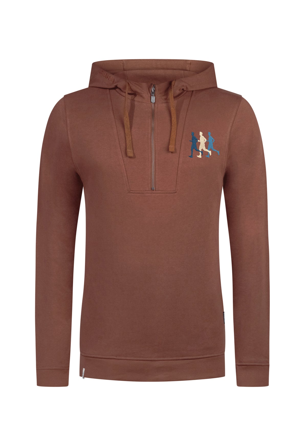 Wood Bark: Lässiger Half-Zip aus Bio-Baumwolle für Herren [10524]