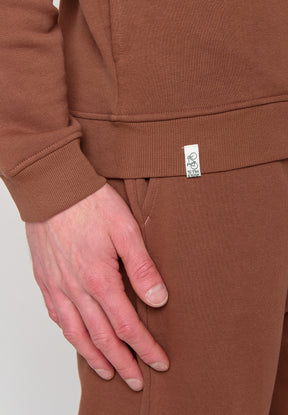 Wood Bark: Lässiger Half-Zip aus Bio-Baumwolle für Herren [10525]