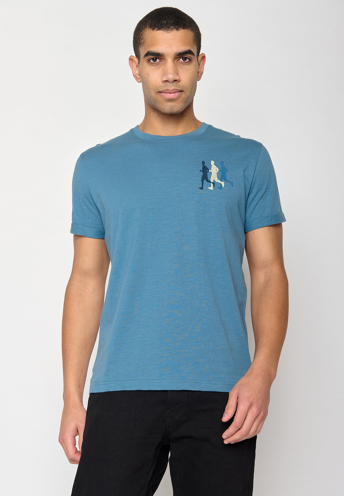 Steelblue: Lässiges T-Shirt aus Bio-Baumwoll Mix für Herren [10539]