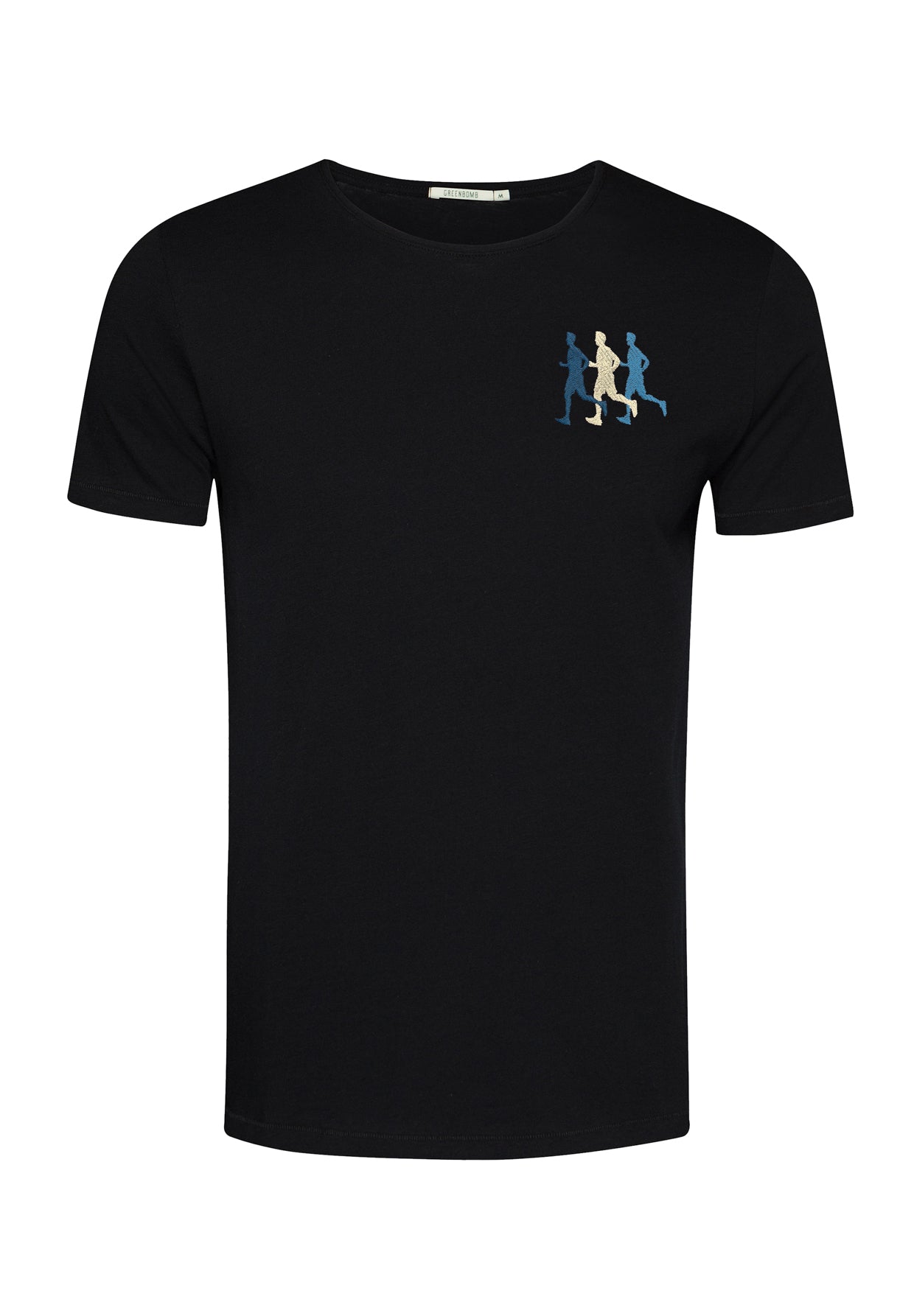 Black: Sportliches T-Shirt aus Bio-Baumwolle für Herren [10540]