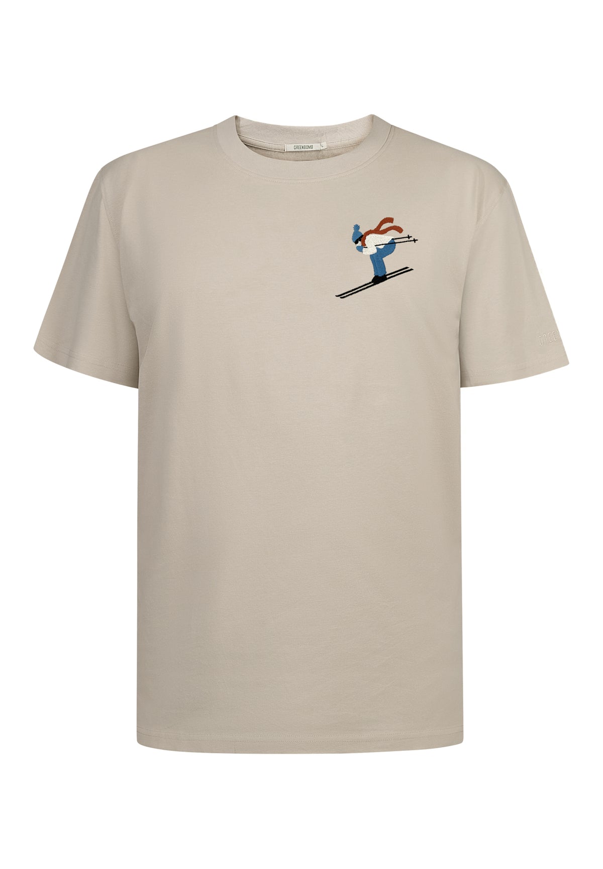 Latte: Lässiges Oversize-T-Shirt aus Bio-Baumwolle für Herren [10545]