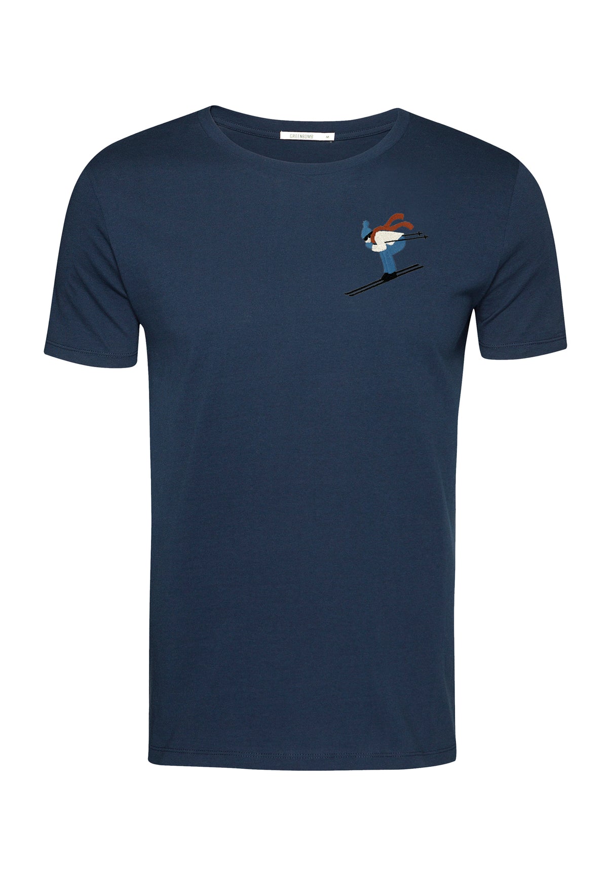 Navy: Sportliches T-Shirt aus Bio-Baumwolle für Herren [10549]