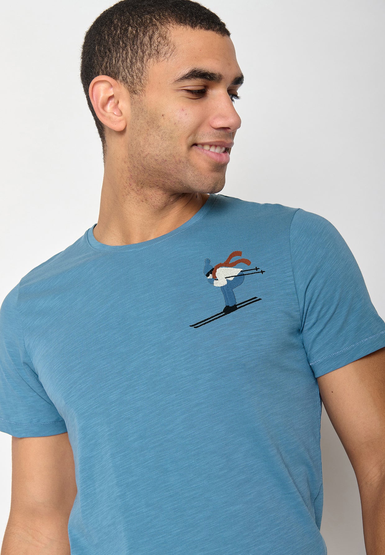 Steelblue: Lässiges T-Shirt aus Bio-Baumwolle für Herren [10561]