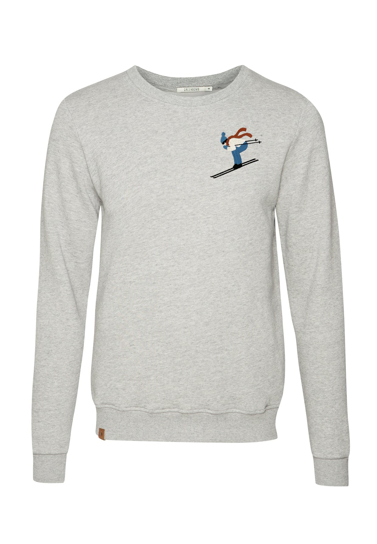 Heather Grey: Gemütliches Sweatshirt aus Bio-Baumwolle für Herren [10564]