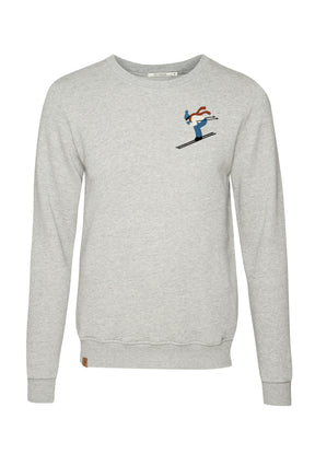 Heather Grey: Gemütliches Sweatshirt aus Bio-Baumwolle für Herren [10564]