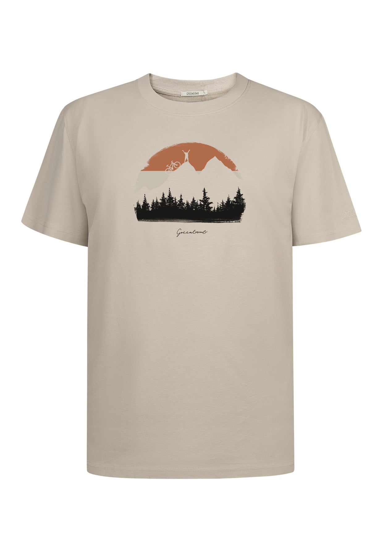 Latte: Lässiges Oversize-T-Shirt aus Bio-Baumwolle für Herren [10599]