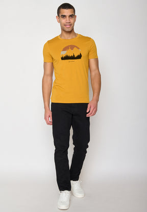 Gelb:  Sportliches T-Shirt aus Bio-Baumwolle für Herren [10605]