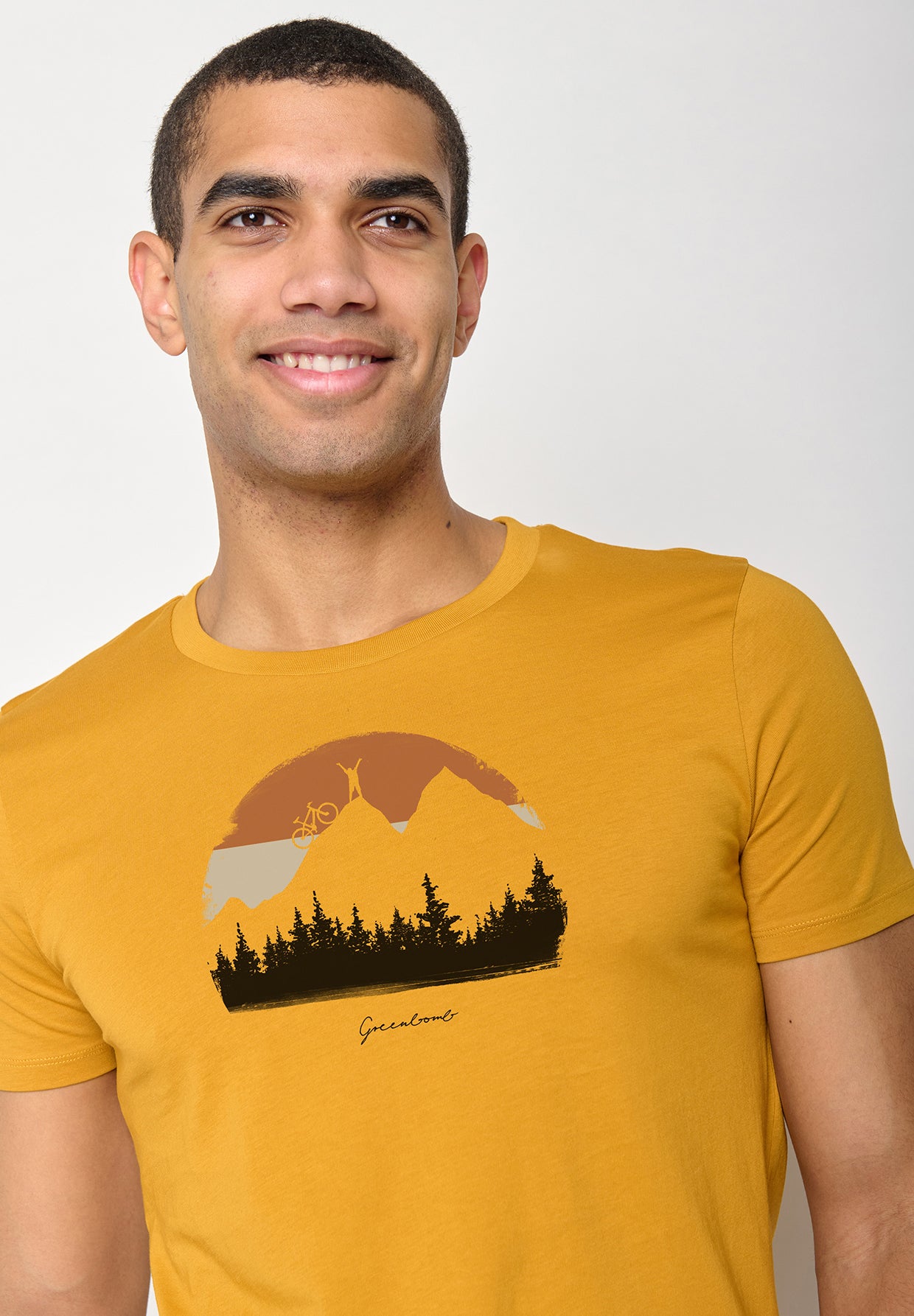 Gelb:  Sportliches T-Shirt aus Bio-Baumwolle für Herren [10606]