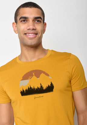Gelb:  Sportliches T-Shirt aus Bio-Baumwolle für Herren [10606]