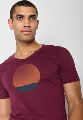 Velvet Rain: Lässiges T-Shirt aus Bio-Baumwolle für Herren [10670]