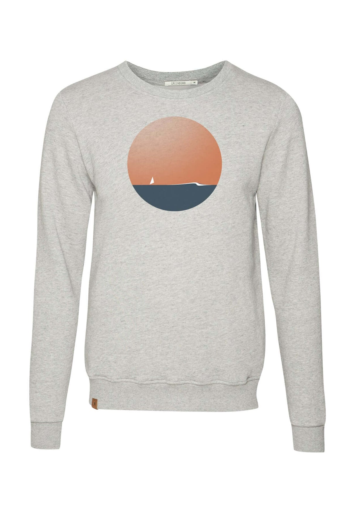 Heather Grey: Gemütliches Sweatshirt aus Bio-Baumwolle für Herren [10678]