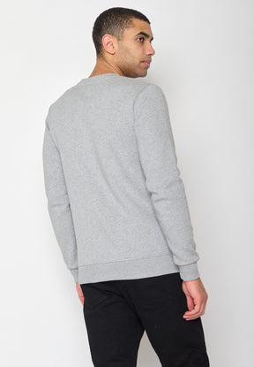 Heather Grey: Gemütliches Sweatshirt aus Bio-Baumwolle für Herren [10682]