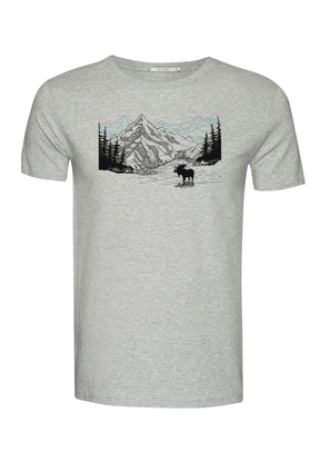 Grau:  Sportliches T-Shirt aus Bio-Baumwolle für Herren [10689]