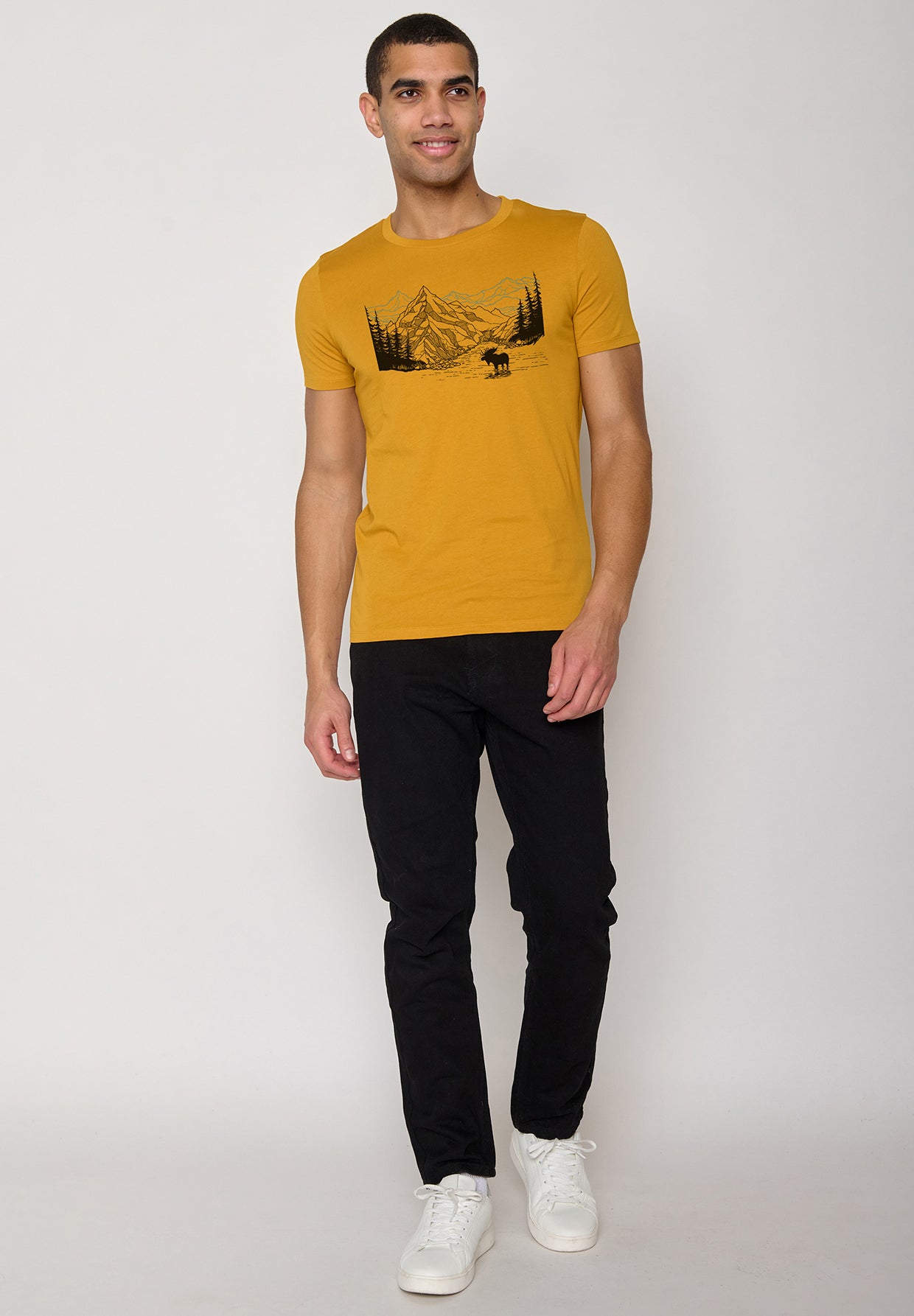 Ochre: Sportliches T-Shirt aus Bio-Baumwolle für Herren [10695]
