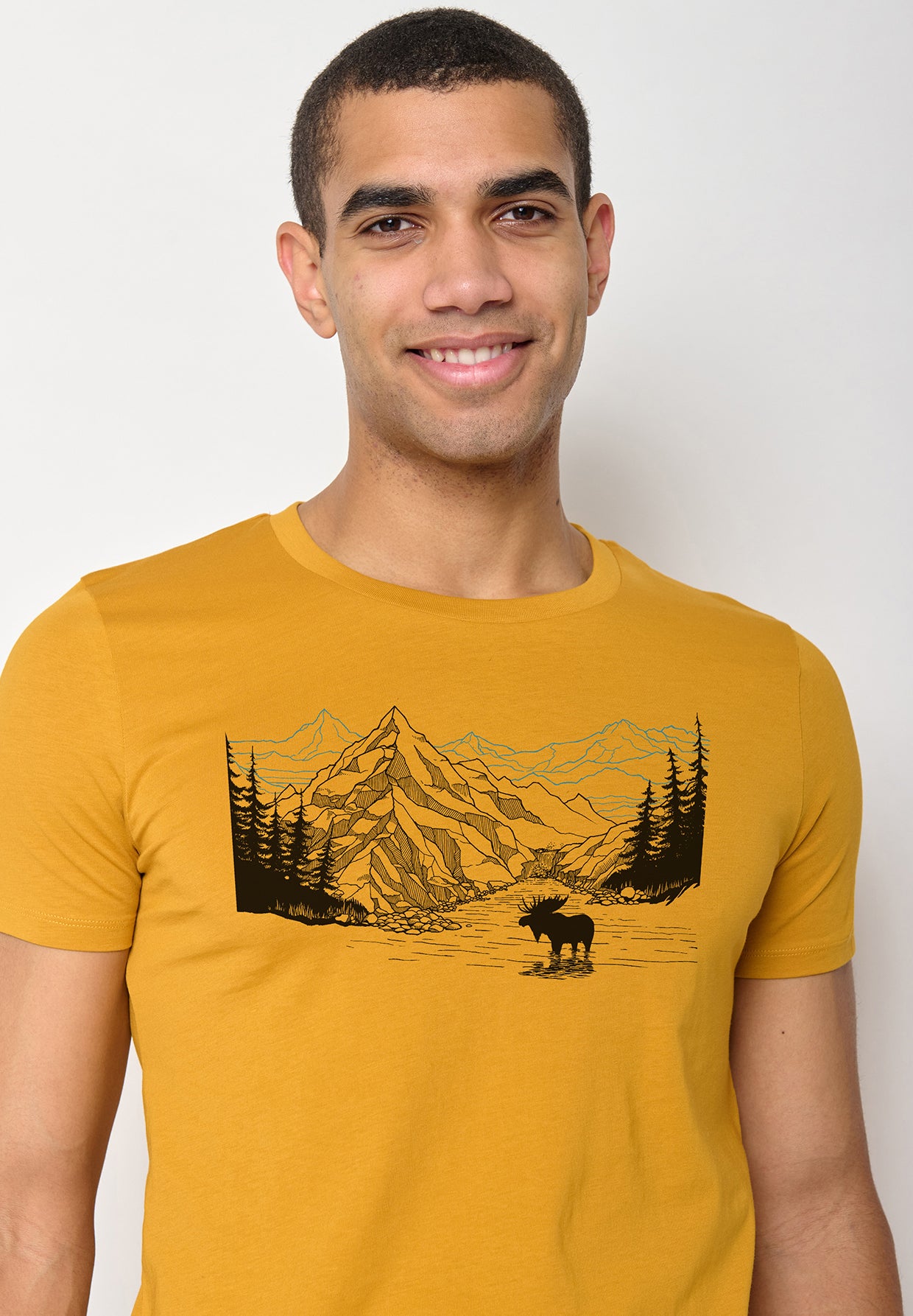 Ochre: Sportliches T-Shirt aus Bio-Baumwolle für Herren [10696]