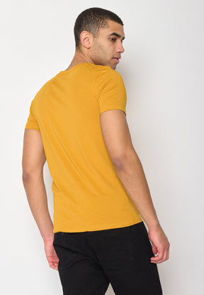 Gelb:  Sportliches T-Shirt aus Bio-Baumwolle für Herren [10697]