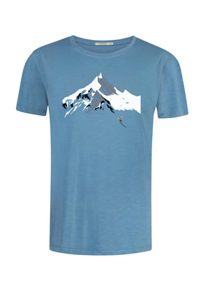 Steelblue: Lässiges T-Shirt aus Bio-Baumwolle für Herren [10725]