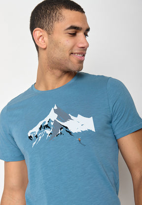 Steelblue: Lässiges T-Shirt aus Bio-Baumwolle für Herren [10727]