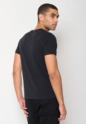 Black: Sportliches T-Shirt aus Bio-Baumwolle für Herren [10792]