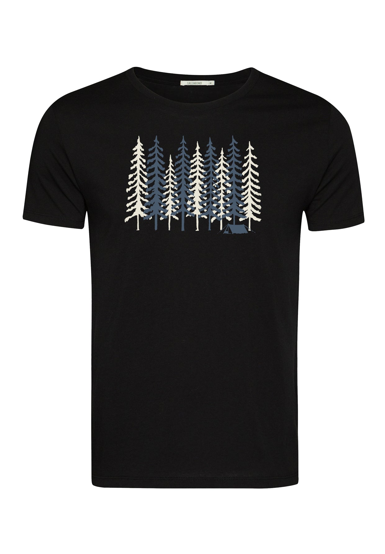 Schwarz:  Sportliches T-Shirt aus Bio-Baumwolle für Herren [10805]