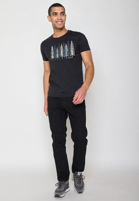 Schwarz:  Sportliches T-Shirt aus Bio-Baumwolle für Herren [10806]