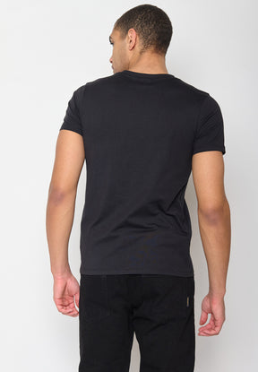 Schwarz:  Sportliches T-Shirt aus Bio-Baumwolle für Herren [10808]