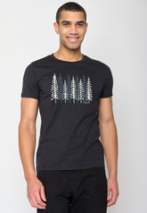 Schwarz:  Sportliches T-Shirt aus Bio-Baumwolle für Herren [10809]