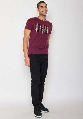 Rot:  Sportliches T-Shirt aus Bio-Baumwolle für Herren [10811]