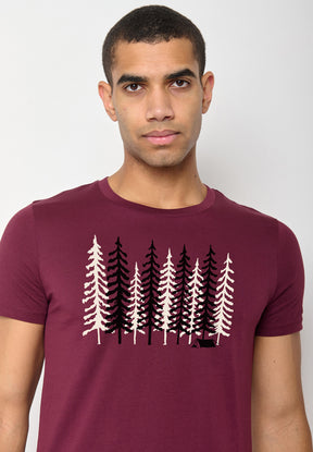 Rot:  Sportliches T-Shirt aus Bio-Baumwolle für Herren [10812]