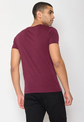Rot:  Sportliches T-Shirt aus Bio-Baumwolle für Herren [10813]