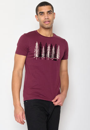 Rot:  Sportliches T-Shirt aus Bio-Baumwolle für Herren [10814]
