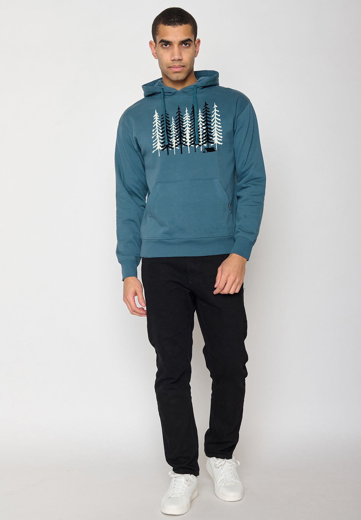 Blue Stone: Gemütlicher Hoodie aus Bio-Baumwolle für Herren [10818]