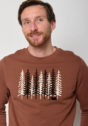 Wood Bark: Gemütliches Sweatshirt aus Bio-Baumwolle für Herren [10828]