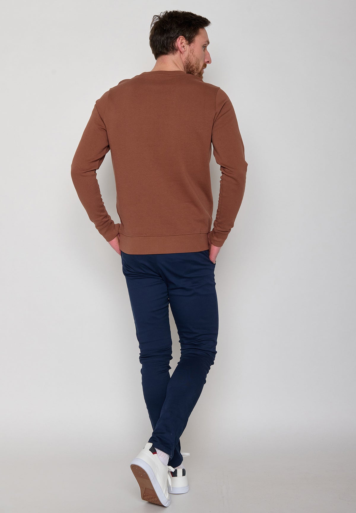 Wood Bark: Gemütliches Sweatshirt aus Bio-Baumwolle für Herren [10829]