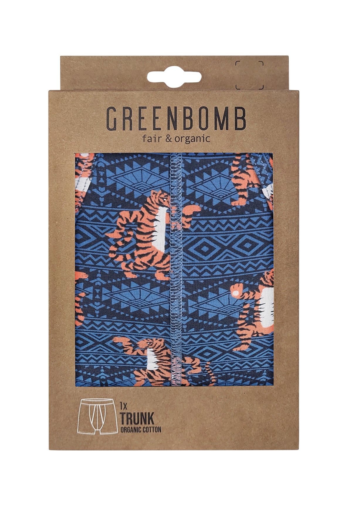 Navy: Gemütliche Trunk aus Bio-Baumwoll Mix für Herren [10833]