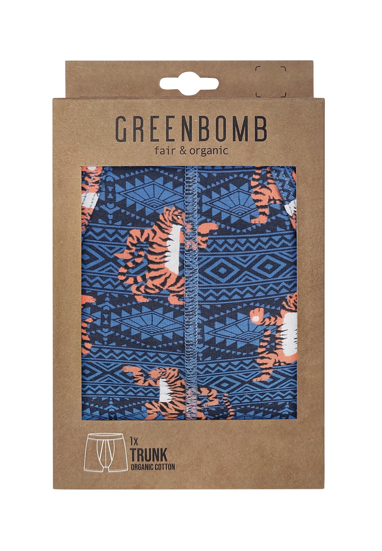 Navy: Gemütliche Trunk aus Bio-Baumwoll Mix für Herren [10833]