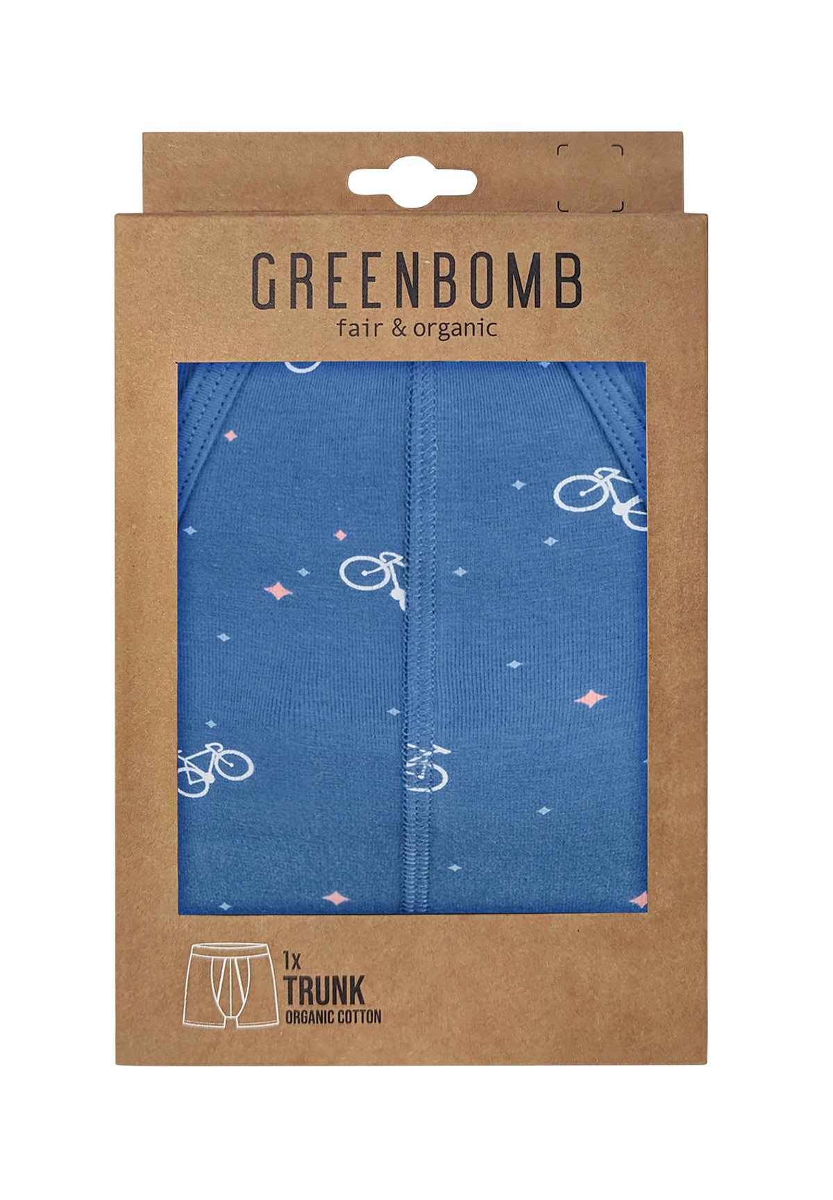 Blue Mix: Gemütliche Trunk aus Bio-Baumwoll Mix für Herren [10841]