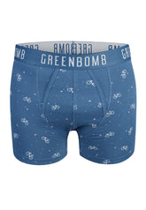 Blue Mix: Gemütliche Trunk aus Bio-Baumwoll Mix für Herren [10842]