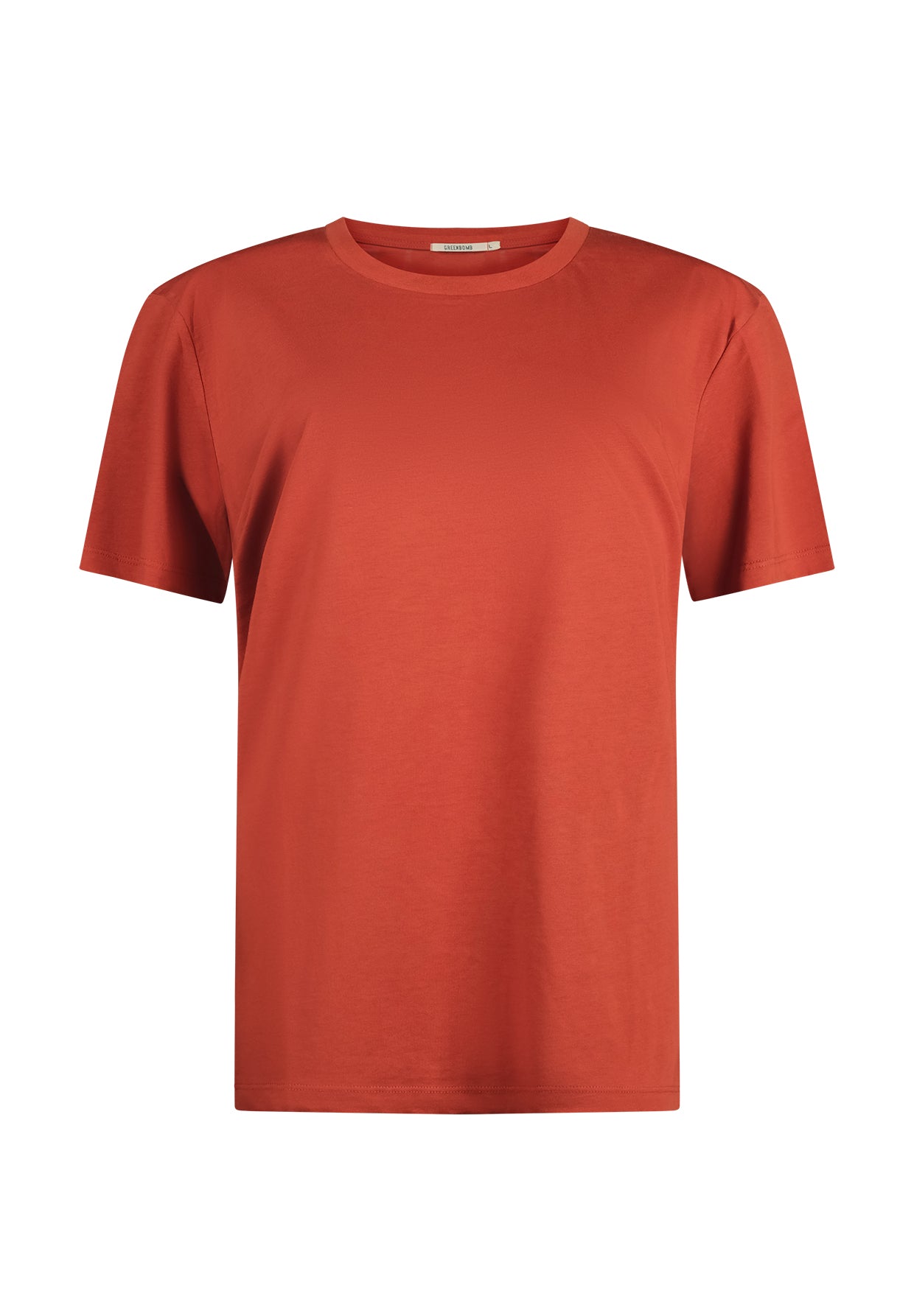 Clay Red: Sportliches T-Shirt aus Bio-Baumwolle für Herren [10884]