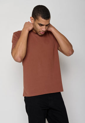 Nutmeg: Lässiges Oversize-T-Shirt aus Bio-Baumwolle für Herren [10921]