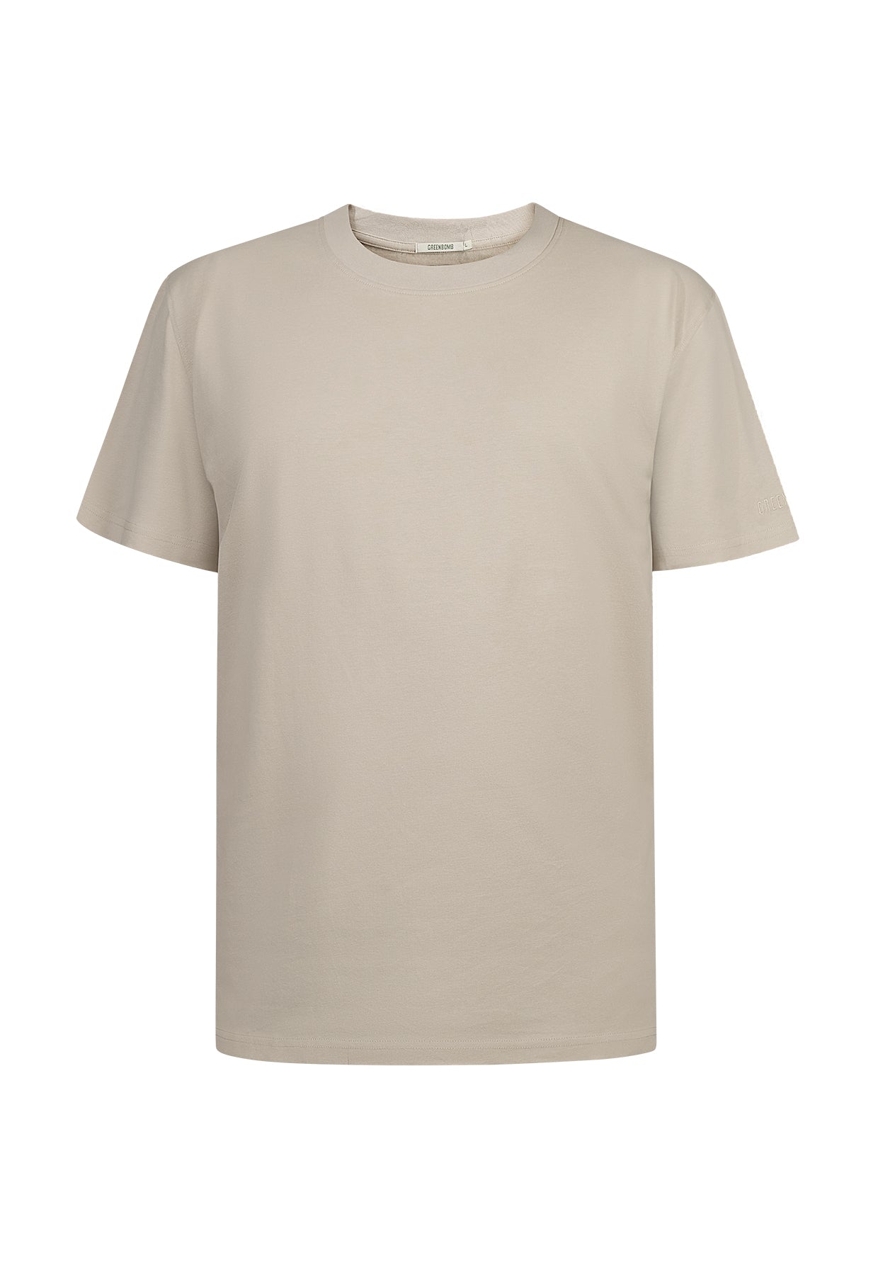 Latte: Lässiges T-Shirt aus Bio-Baumwolle für Herren [10922]